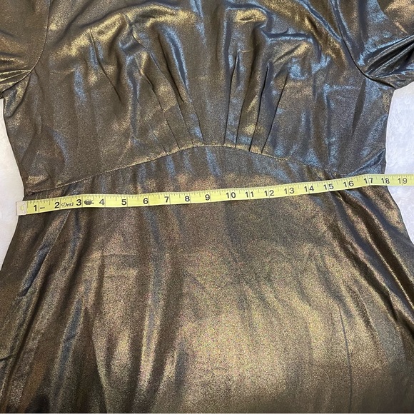 Modcloth Emily and Fin Shake and Shimmer Gold A-Line Dress - Picture 10 of 10